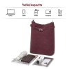 Minimalistická vertikální kabelka Miss Lulu - burgundy