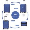 Sada 2 rozšiřitelných PP kufrů Kono - navy