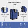 Sada 2 rozšiřitelných PP kufrů Kono - navy