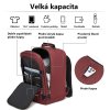 Univerzální kabinový batoh KONO BPK2531 - burgundy - 20L - 25x20x40 cm