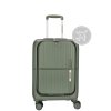 Kabinový kufr s vyklápěcí kapsou Tokyo 35x20x55 cm - 35 L - olivový