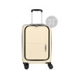 Kabinový kufr s vyklápěcí kapsou Tokyo 35x20x55 cm - 35 L - béžový