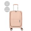 Kabinový kufr s vyklápěcí kapsou Tokyo 35x20x55 cm - 35 L - růžový