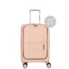 Kabinový kufr s vyklápěcí kapsou Tokyo 35x20x55 cm - 35 L - růžový