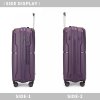 KONO travel set kufrů polypropylén - 40L, 68L, 97L - fialový