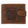 Dárkový set pro muže - Kožená peněženka a kšandy - Kamion