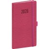 Kapesní diář Rivoli 2026 - 9 x 15,5 cm - růžový