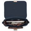 Dámská crossbody kabelka s tkaným popruhem Miss Lulu - navy