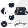 Dámská crossbody kabelka s tkaným popruhem Miss Lulu - navy