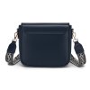 Dámská crossbody kabelka s tkaným popruhem Miss Lulu - navy