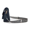Dámská crossbody kabelka s tkaným popruhem Miss Lulu - navy