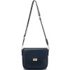 Dámská crossbody kabelka s tkaným popruhem Miss Lulu - navy