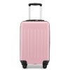 Lehký kabinový ABS+PC kufr Kono - růžový - 33 L