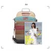 KONO plátěná taška a batoh v jednom - duhová - 14L