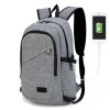 Chytrý batoh nové generace s USB portem - šedý