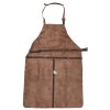 Kožená Zástěra pro milovníky grilování - Tmavě Hnědá