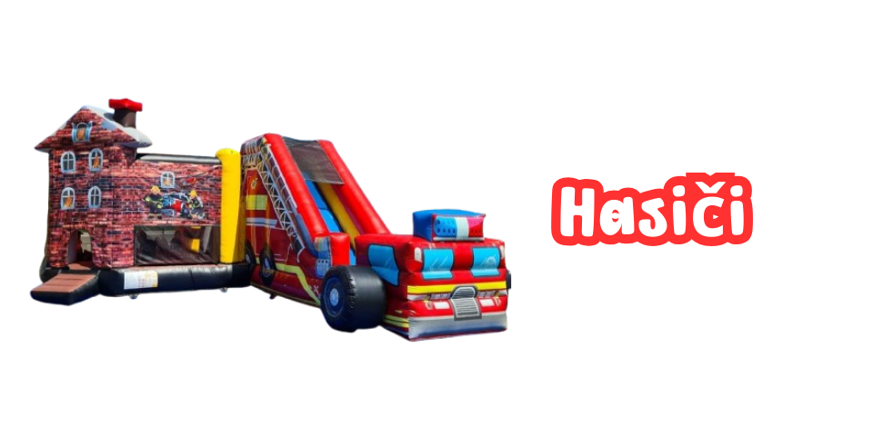 Nafukovací hrad Hasiči