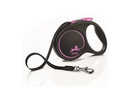 Vodítko FLEXI Black Design L pásek 5m/50kg