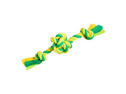 Míč se 2 rameny HipHop bavlněný 22 cm / 80 g limetková, zelená