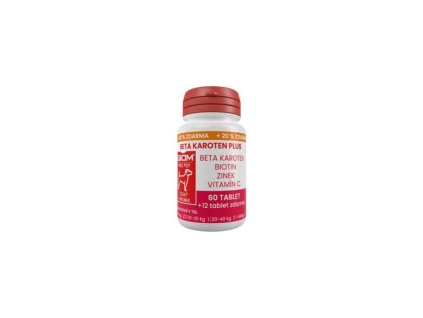 Giom pes Beta-karoten plus 60 tbl+20% zdarma