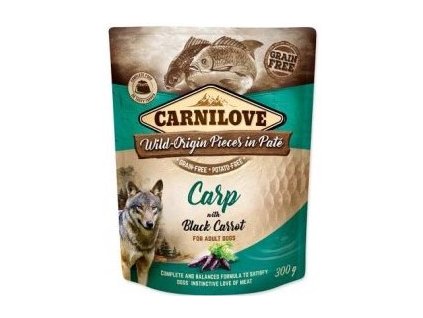 Carnilove Dog Pouch Paté Carp & Black Carrot 300g