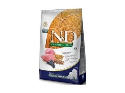 N&D LG DOG Puppy M/L Lamb & Blueberry