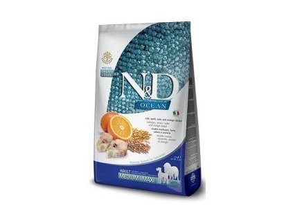 N&D OCEAN DOG Adult M/L Codfish&Pumpkin & Orange