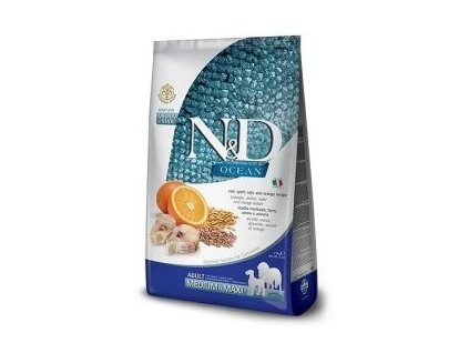 N&D OCEAN DOG LG Adult M/L Codfish & Orange