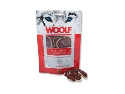 WOOLF Beef Sushi with Cod 100g