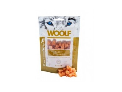 WOOLF pochoutka rabbit chunkies 100g