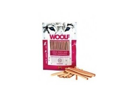 WOOLF pochoutka soft duck and cod sandwich long 100g