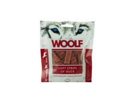 WOOLF pochoutka soft strips of duck 100g