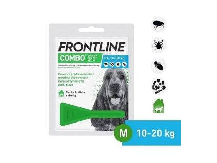 FRONTLINE COMBO spot-on pro psy M (10-20kg)-3x1,34ml