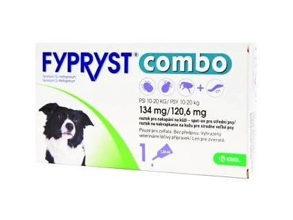 Fypryst combo spot-on 134/120,6mg pes střední 1 pip