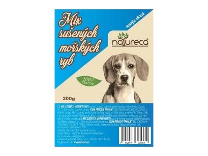 NATURECA pochoutka Mix mořských ryb sušené 200g