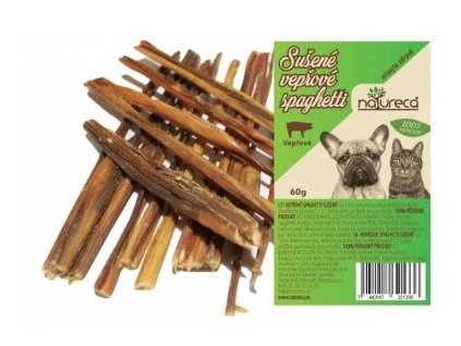 NATURECA pochoutka Vepřové spaghetti sušené 60g