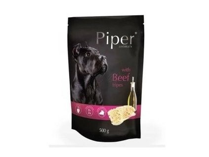 PIPER s hovězími dršťkami, kapsička pro psy 500g