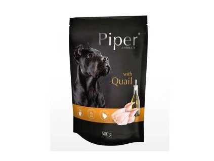 PIPER s křepelkou, kapsička pro psy 500g