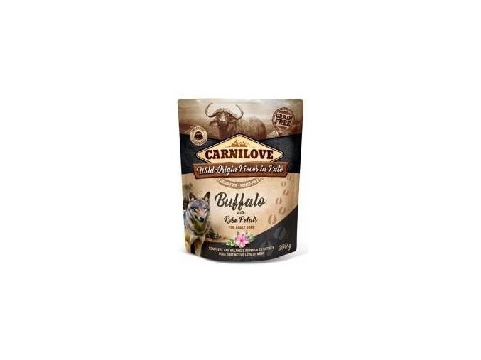 Carnilove Dog Pouch Paté Buffalo & Rose Petals 300g