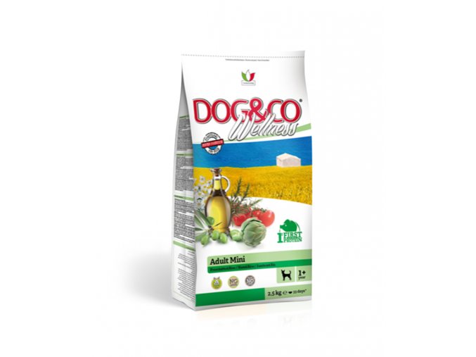 Dog&co wellness adult mini šunka s rýží 7kg