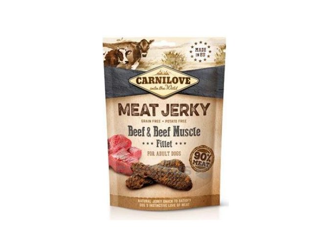 Carnilove Dog Jerky Beef with Beef Muscle Fillet 100g
