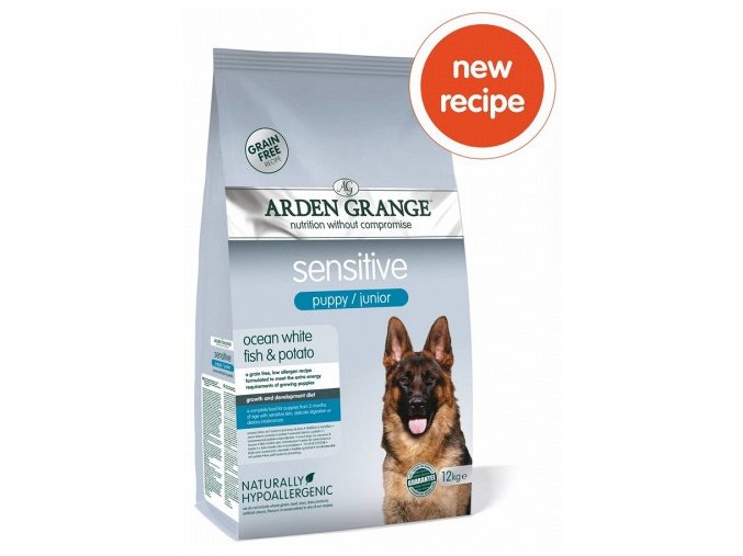 Arden Grange Puppy/Junior Sensitive Ocean White Fish & Potato