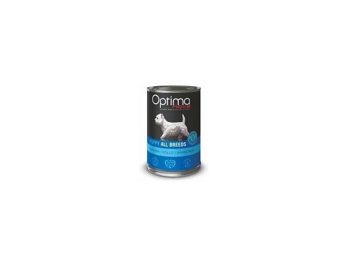 Optima Nova Dog Puppy chicken konzerva 400g