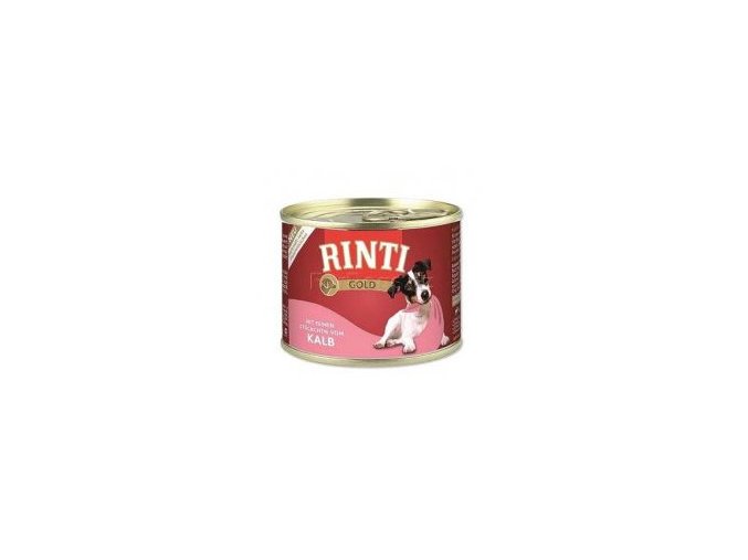 Rinti Dog Gold konzerva telecí 185g