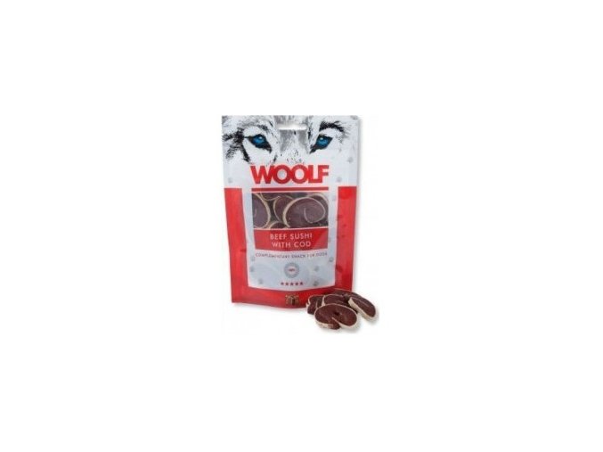 WOOLF Beef Sushi with Cod 100g