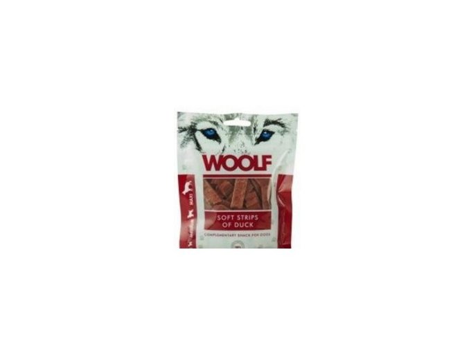 WOOLF pochoutka soft strips of duck 100g