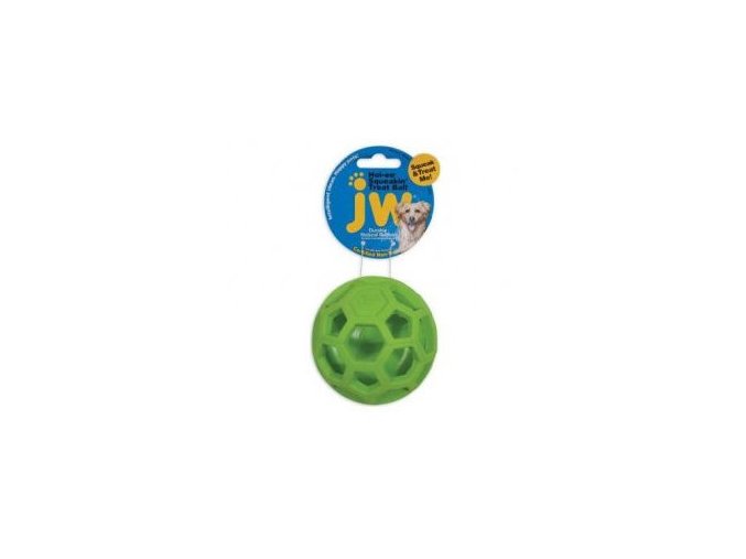 JW Hol-EE Děrovaný míč pískací - Treat N Squeak