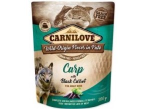 Carnilove Dog Pouch Paté Carp & Black Carrot 300g