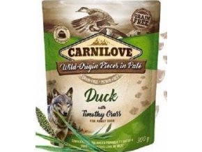 Carnilove Dog Pouch Paté Duck & Timothy Grass 300g