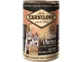 Carnilove Wild konz Meat Salmon & Turkey Puppies 400g